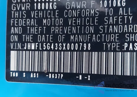 2025 Honda Civic Type R z USA, uszkodzony, nr VIN JHMFL5G43SX000798